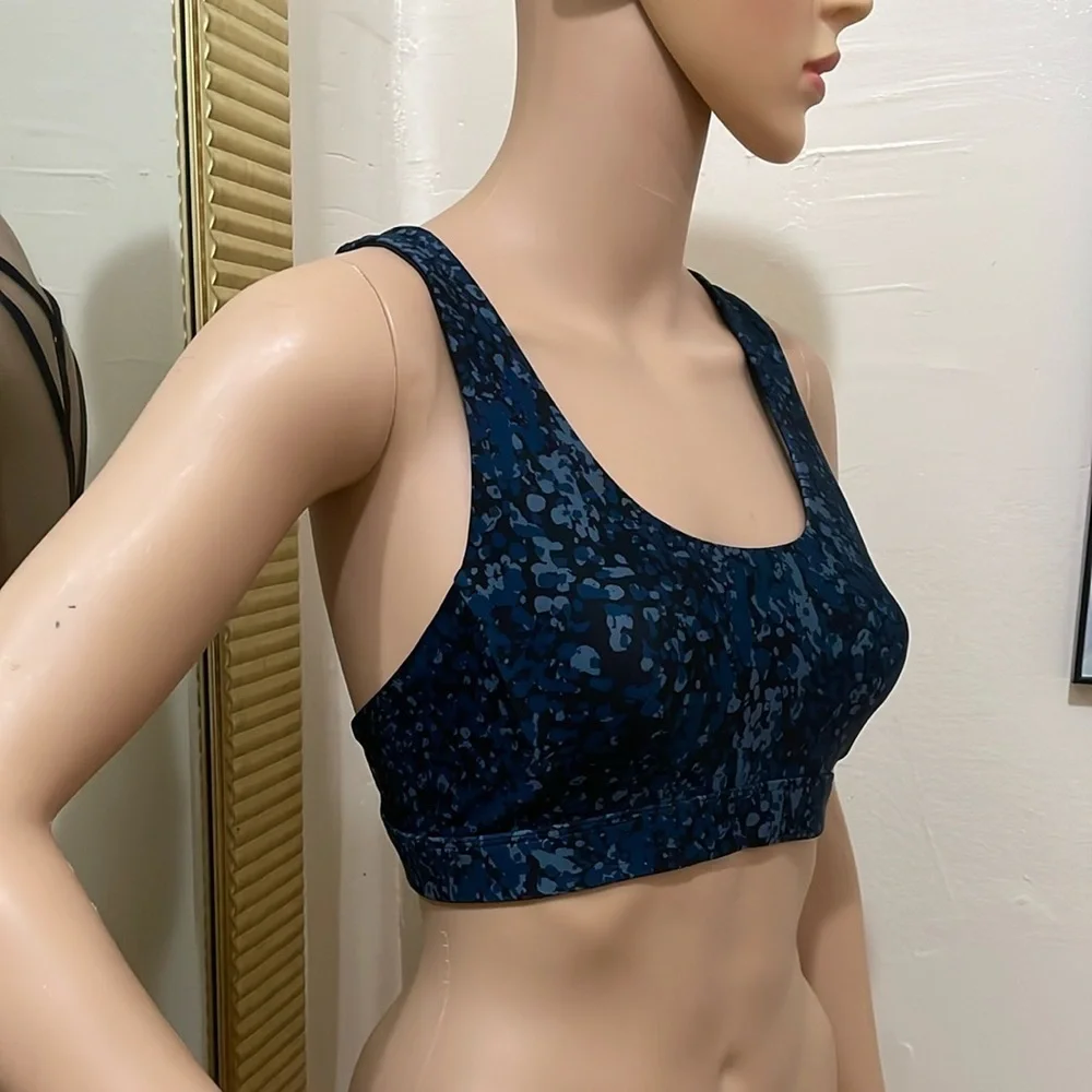 Soul Women's Blue Patterned Sports Bra - Picture 7 of 8
